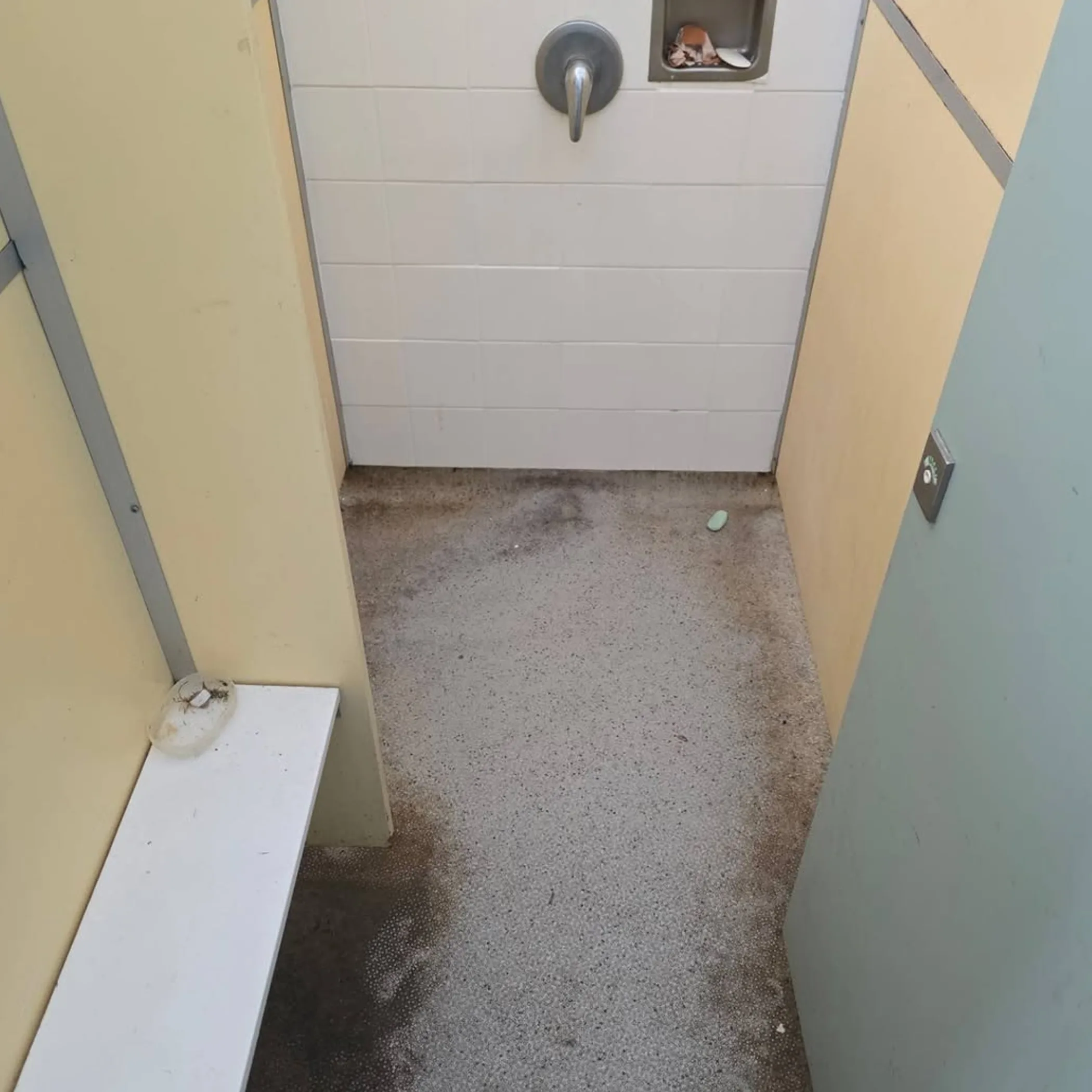 deteriorated shower and change-room conditions