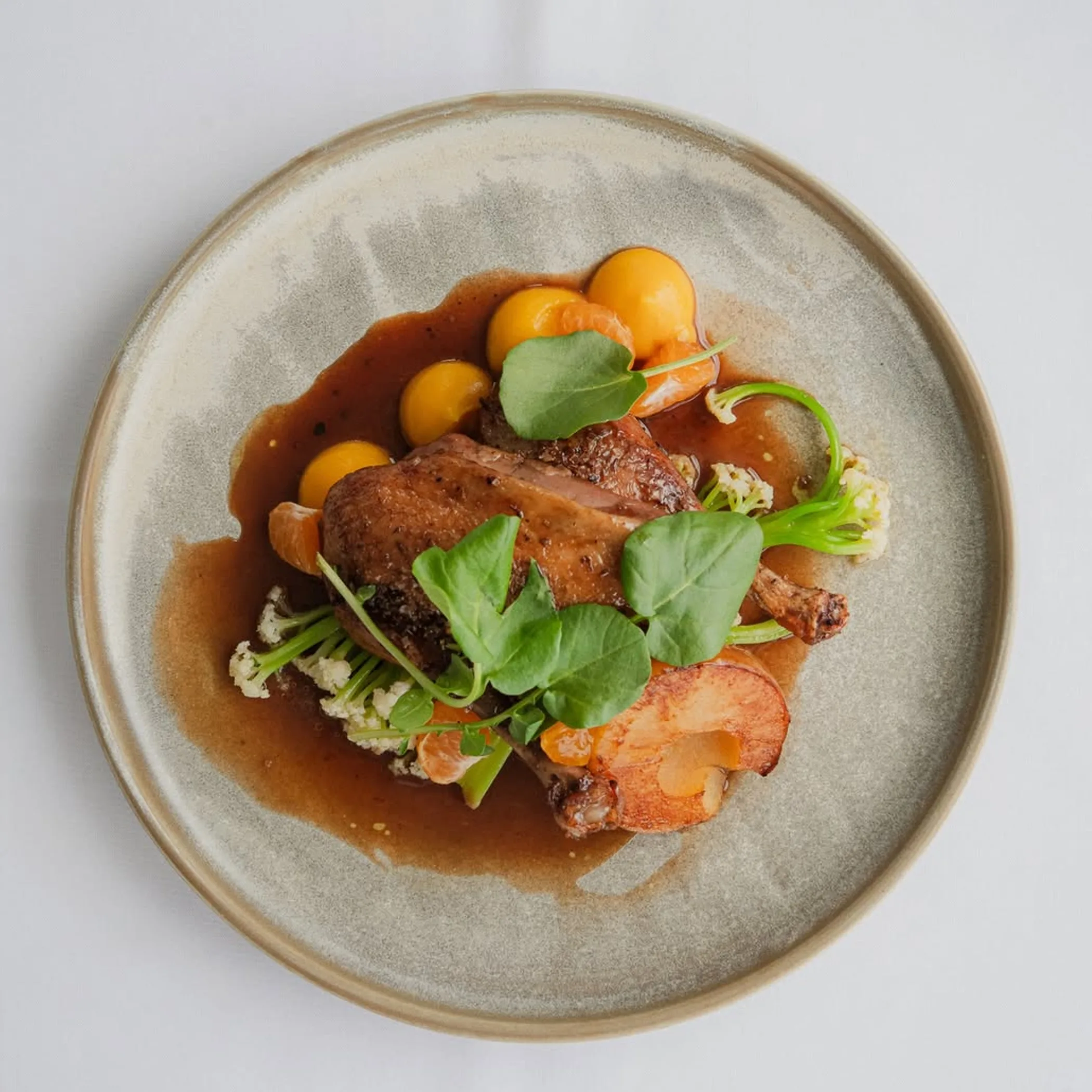 captioned dish at coastal restaurant